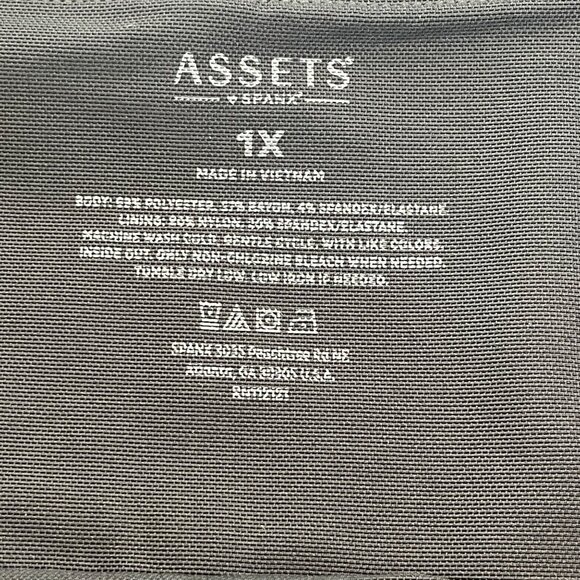 Assets by Spanx Ponte Full Length Shaping Leggings Women’s Plus Size 1X Black - Picture 8 of 10